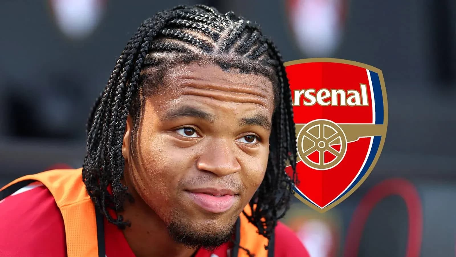 Jugador de Arsenal posando con cabello trenzado Jugador de Arsenal posando con cabello trenzado