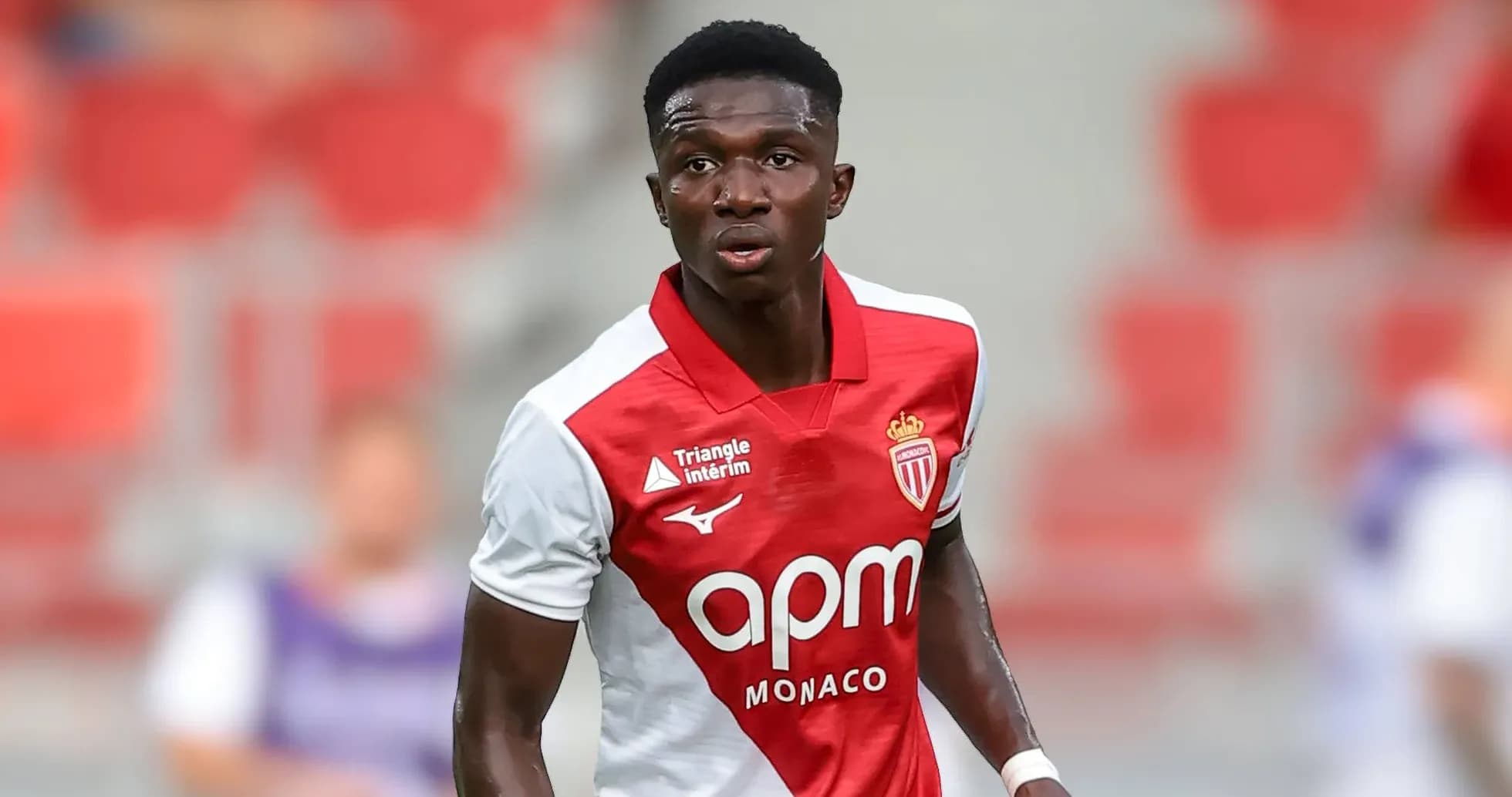 Jugador de AS Monaco en el campo durante un partido Jugador de AS Monaco en el campo durante un partido