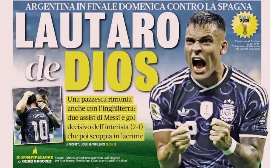 Lautaro celebrando un gol en la final Lautaro celebrando un gol en la final