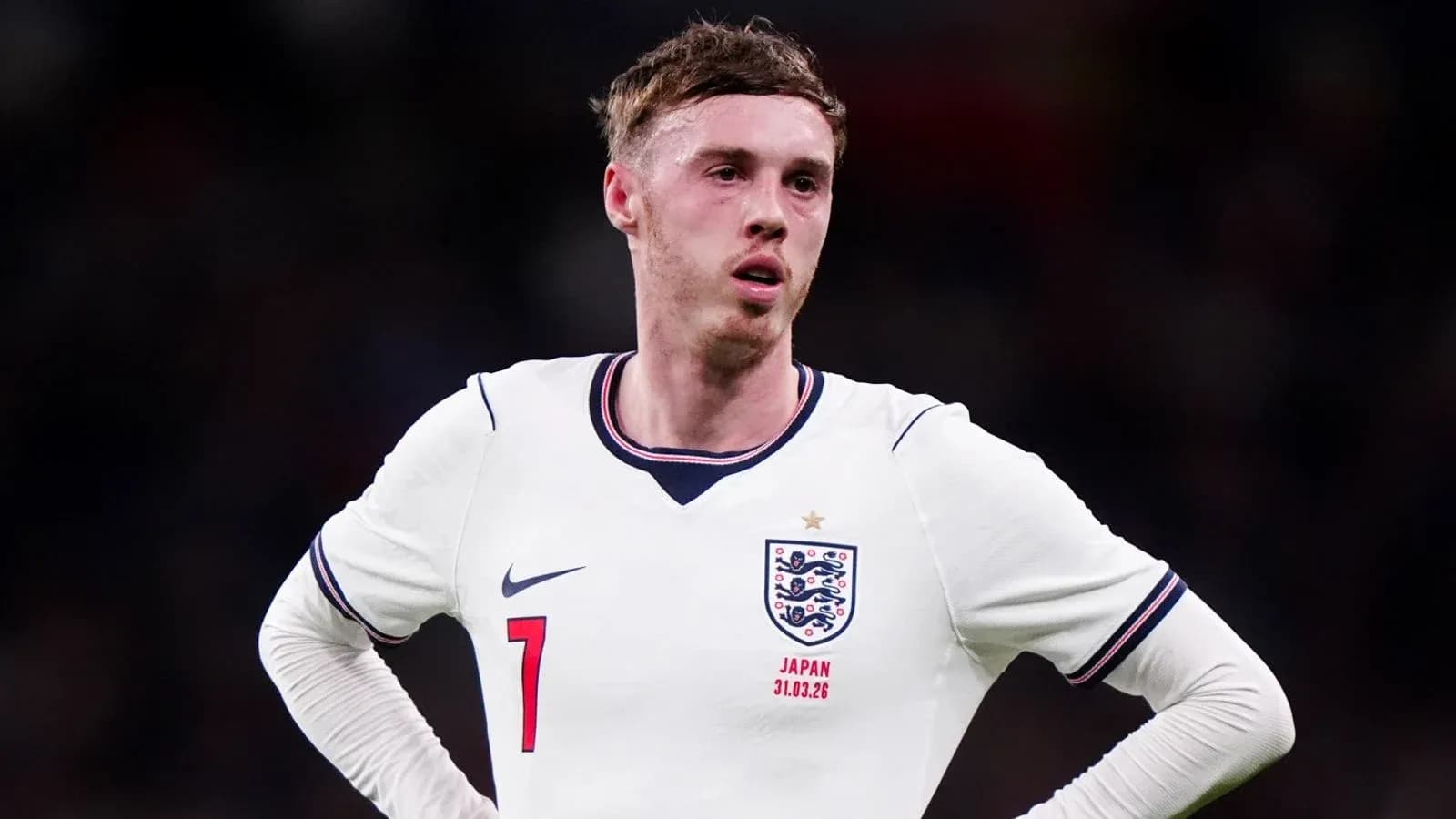 Jugador de Inglaterra en partido contra Japón Jugador de Inglaterra en partido contra Japón