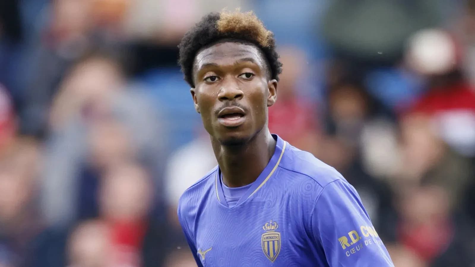 Jugador de AS Monaco en acción durante un partido Jugador de AS Monaco en acción durante un partido