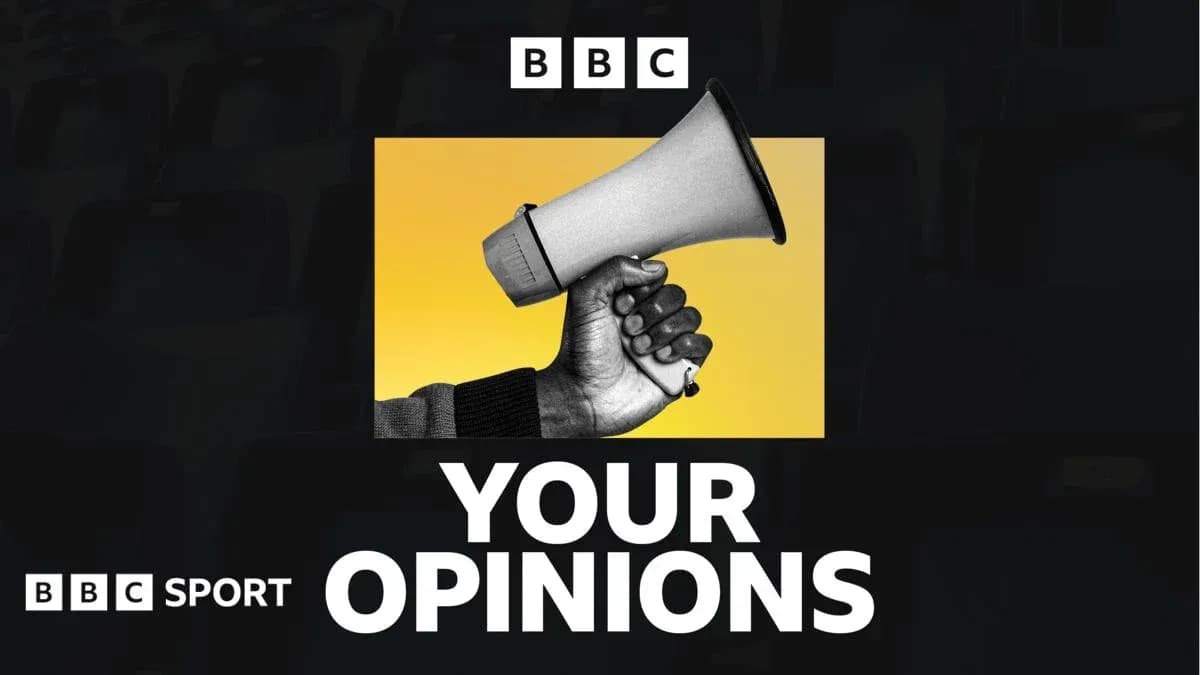 Man holding a megaphone against a yellow background Man holding a megaphone against a yellow background