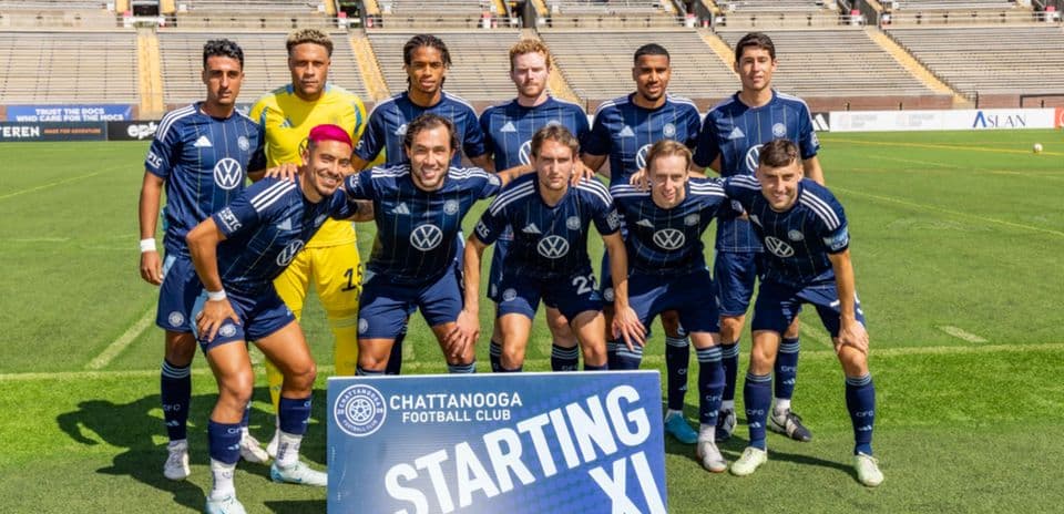 Equipo titular de Chattanooga FC posando Equipo titular de Chattanooga FC posando