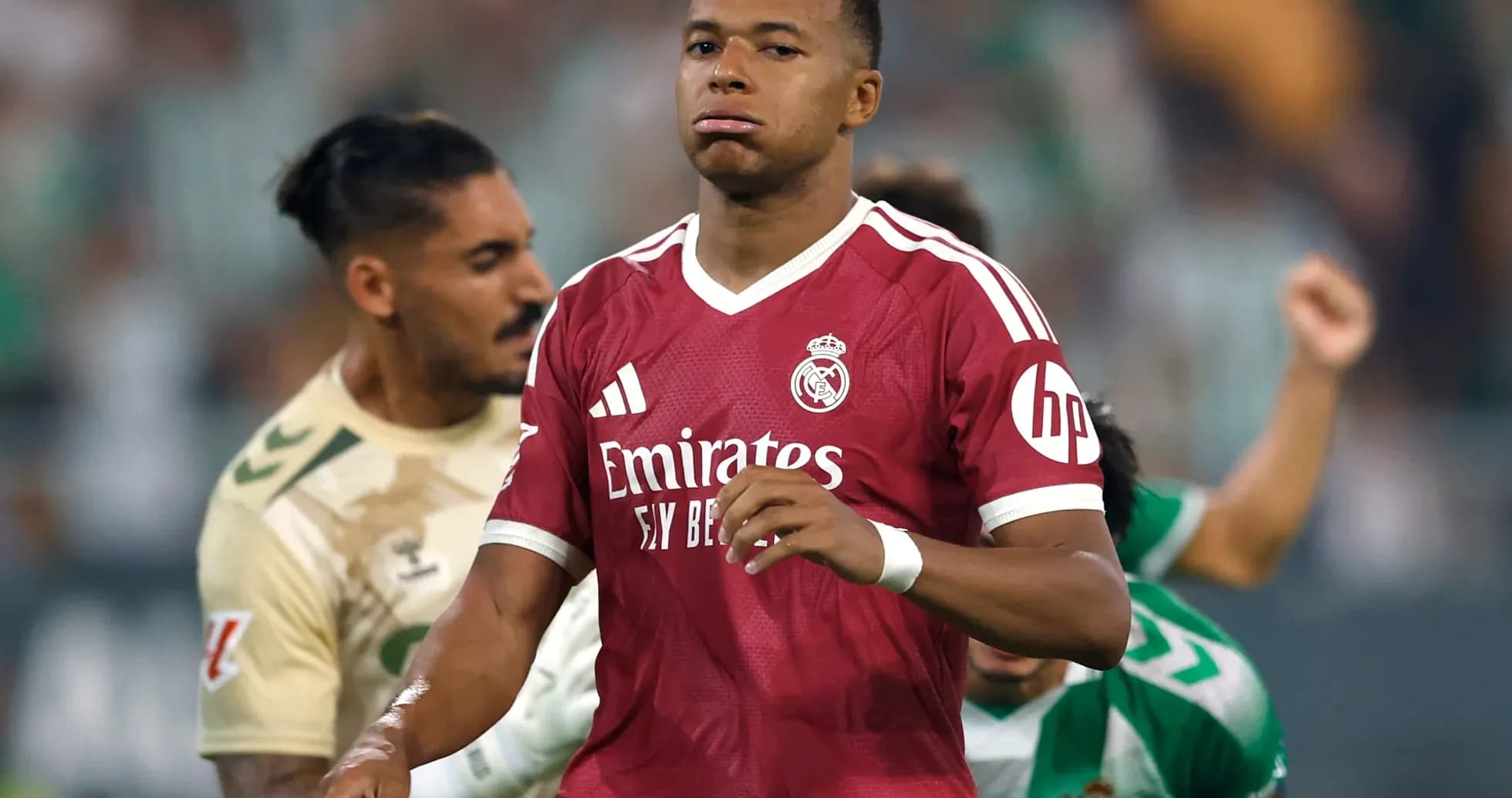 Jugador de Real Madrid durante el partido Jugador de Real Madrid durante el partido