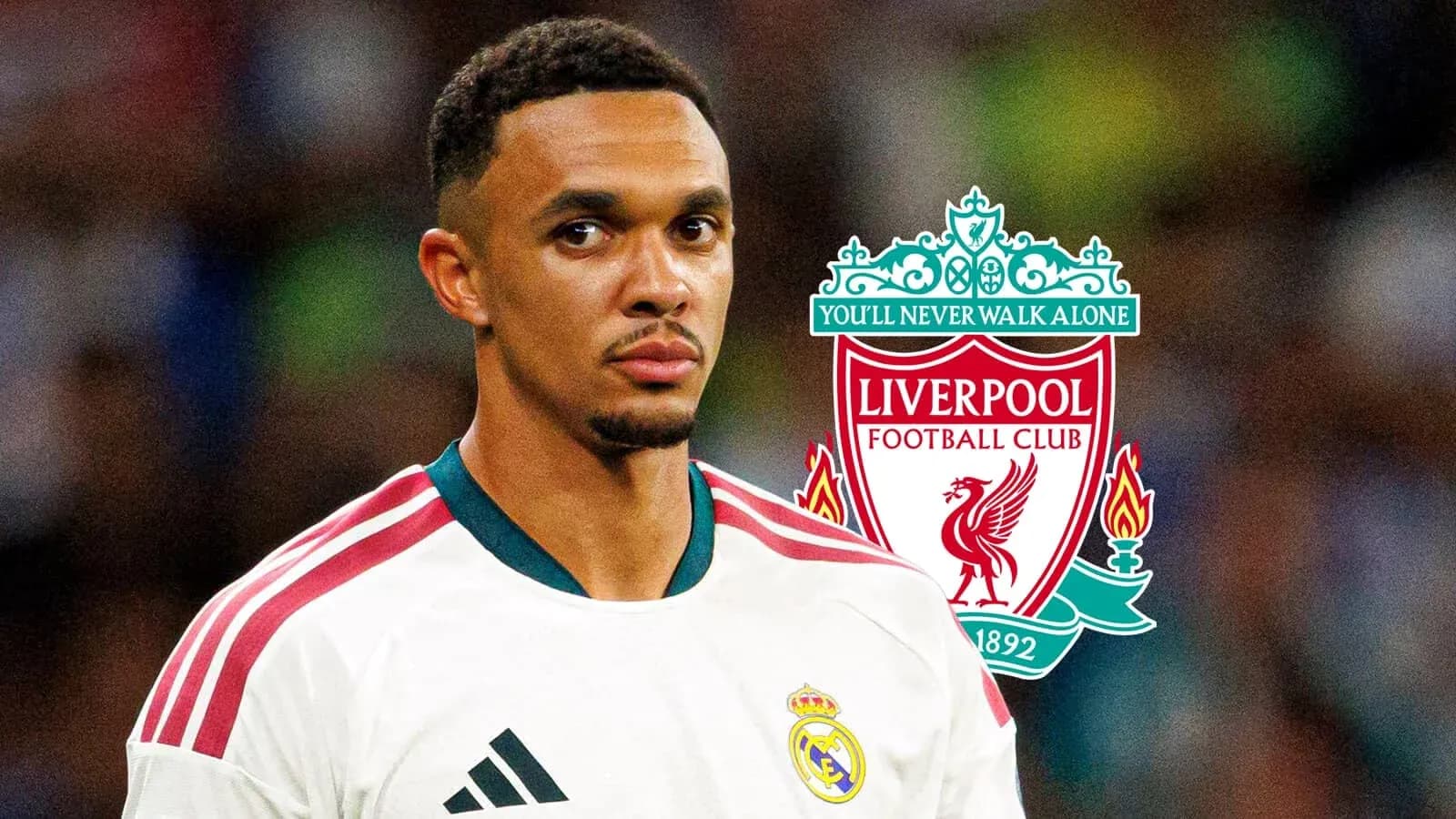 Jugador en uniforme de fútbol con logotipo de Liverpool Jugador en uniforme de fútbol con logotipo de Liverpool