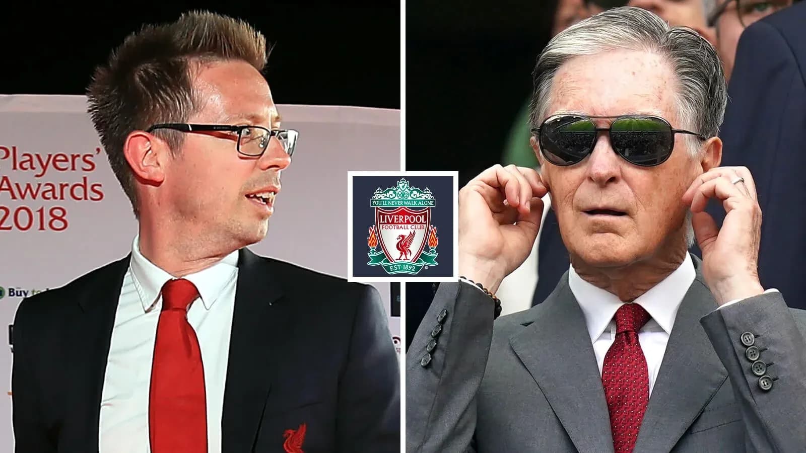Dos hombres en evento de premios de Liverpool Dos hombres en evento de premios de Liverpool
