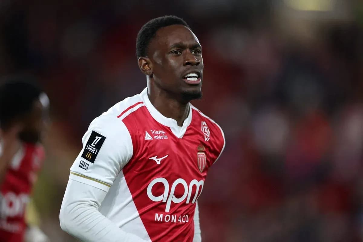 Jugador de AS Monaco en acción durante un partido Jugador de AS Monaco en acción durante un partido